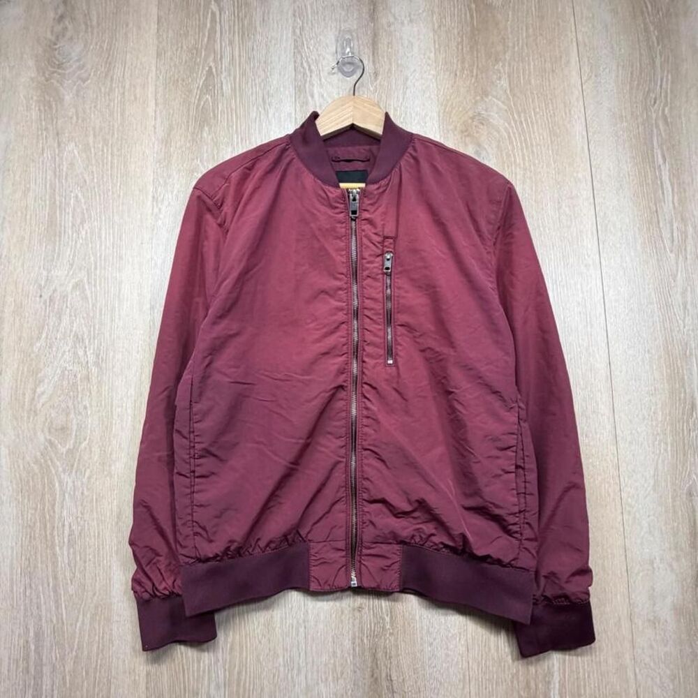 H-m Men's Burgundy and Red Jacket